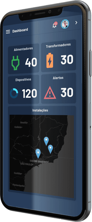 Shield X - Plataforma Shield - X sendo exibida na tela de um Iphone
